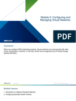 Module 5: Configuring and Managing Virtual Networks: © 2020 Vmware, Inc