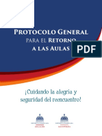 Protocolo General para El Retorno A Las Aulas - WEB FINAL