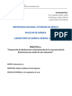 Práctica 01. Preparación de Disoluciones y Determinación de La Concentración de Una Disolución Por Medio de Una Valoración (Titulación)