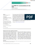 Vitamin D To Prevent COVID-19: Recommendations For The Design of Clinical Trials