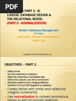 Chapter 4 Part 2 - B: Logical Database Design & The Relational Model