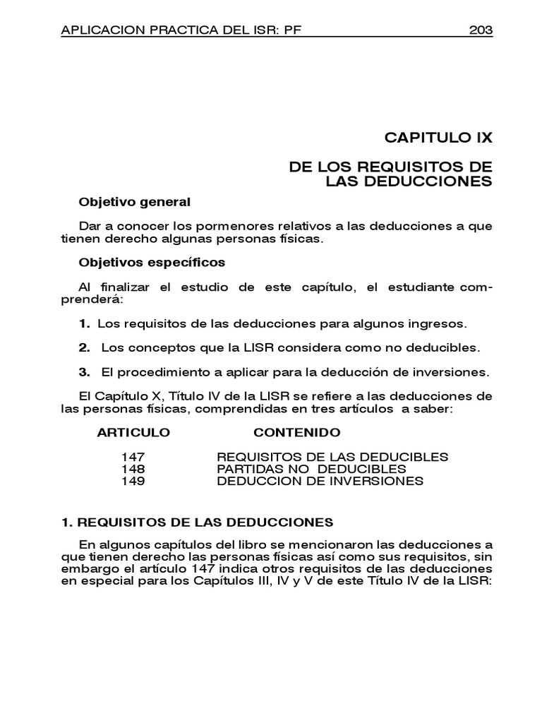 14 Requisitos de Las Deducciones | PDF | Impuesto sobre la renta | Cheque