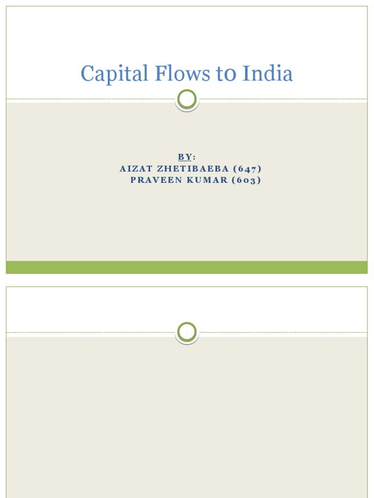 Capital Flows and Economic Impact in India | PDF | Investing | Capital ...