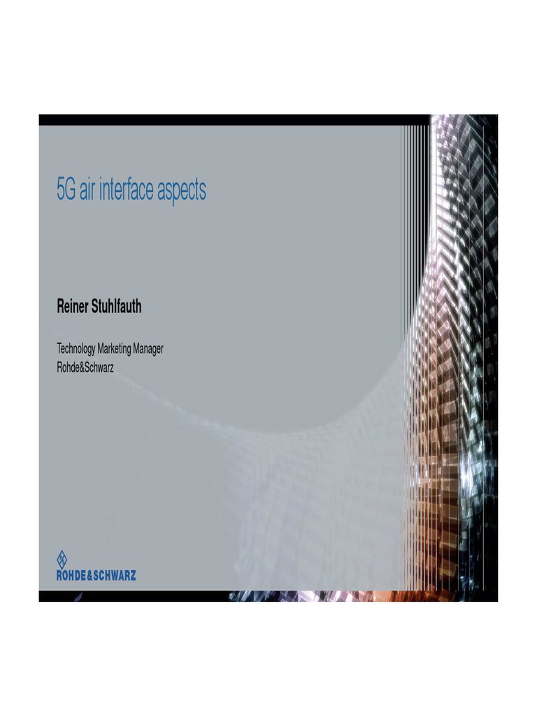 5G Air Interface Aspects Marev April2017 | PDF | Orthogonal Frequency ...