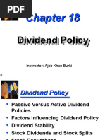 Dividend Policy Dividend Policy