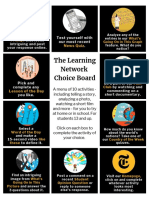The Learning Network Choice Board: Test Yourself With Our Most Recent