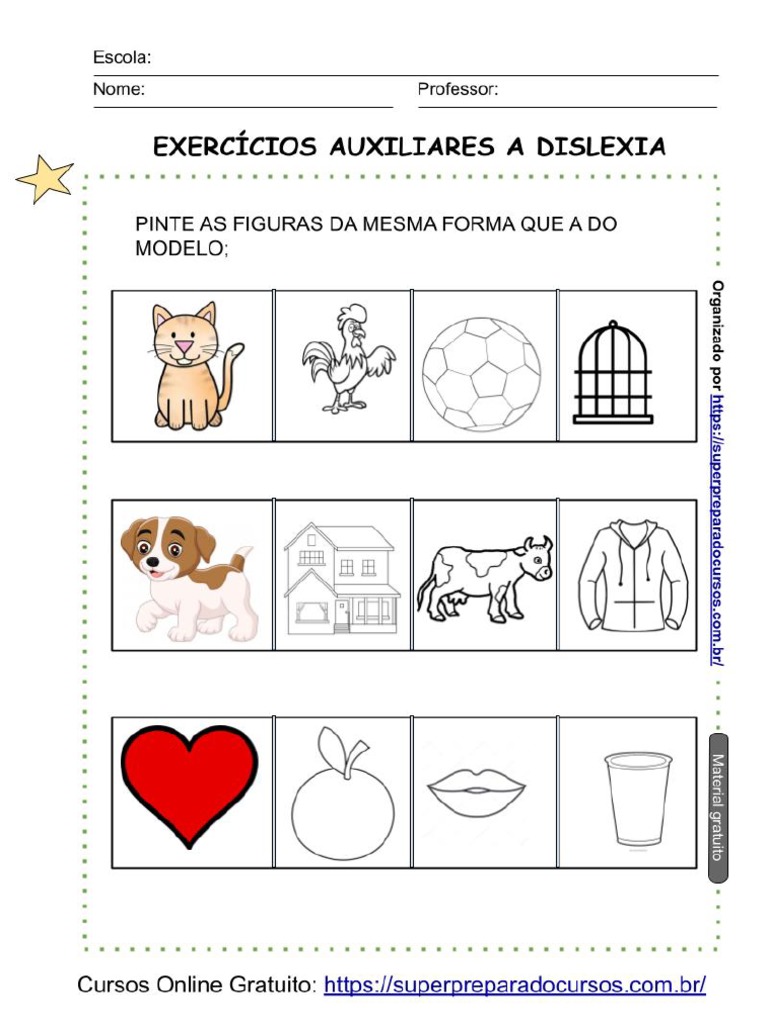 Atividades para Dislexia | PDF | Educação Especial | Cognição