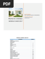 Planos y Especificaciones Vivienda Cadiz