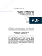 Wilson (2000) Exploring Compatibilities Betweem ACT and 12-Step Treatment For Substance Abuse