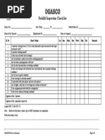 OGASCO-030 Forklift Inspection Check List - Issue 1 Rev 2