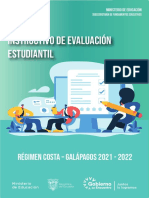 Instructivo de Evaluacion Estudiantil de Regimen Costa Galapagos 2021 2022