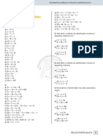 Matemática básica: resolução de equações e sistemas