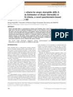 Various Diagnostic Criteria For Atopic Dermatitis (AD) : A Proposal of Reliable Estimation of Atopic Dermatitis in Childhood (REACH) Criteria, A Novel Questionnaire-Based Diagnostic Tool For AD