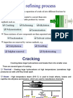 The Refining Process: Cracking Reforming Isomerisation Alkylation Polymerisation