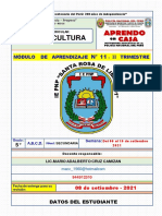 MOD. 11 - ARTE y CULTURA - II TRIM. - 5°B SEC.