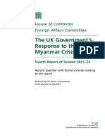 2021 07 13 The UK Governments Response To The Myanmar Crisis en