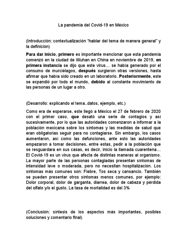 La Pandemia Del Covid | PDF