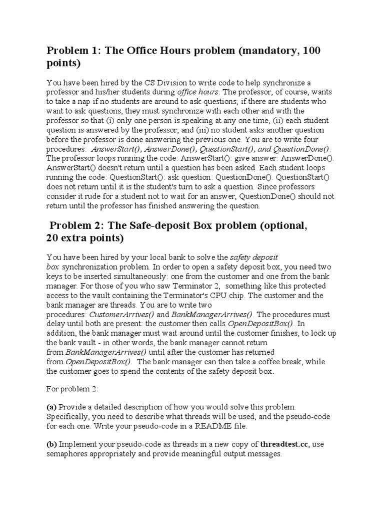 Semaphores Pdf Software Development Computer Science