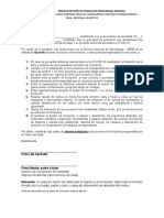 Consentimiento Informado Del Aprendiz, para El Retorno A La Formación