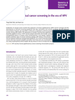 Proposal For Cervical Cancer Screening in The Era