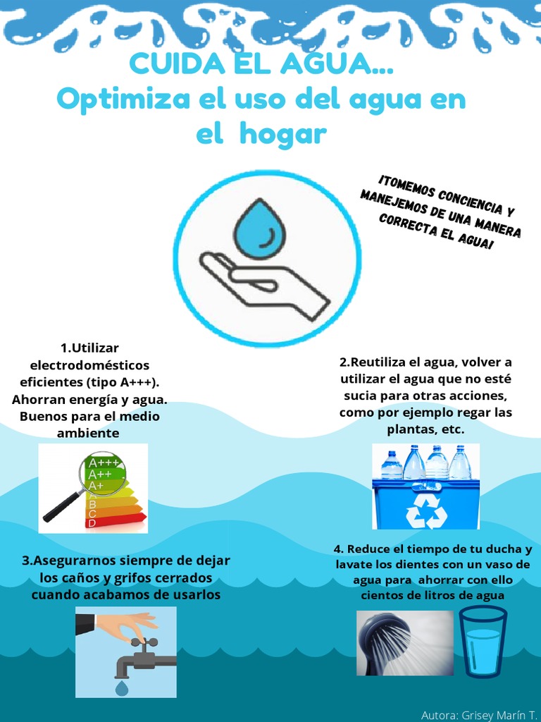 Cómo optimizar el uso del agua en el hogar de manera sostenible | PDF