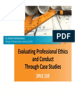 Evaluating Professional Ethics and Conduct Through Case Studies