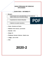 Informe Numero 1 2020-2