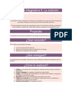 Actividad Integradora 6. La Nutrición: ¿Qué Entregaré?