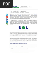 Você Precisa Saber o Que é SQL! - { Dicas de Programação }