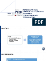 Sesion 01 Topog. para Caminos y Vias Urbanas 2021 Ii