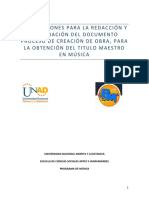 Instrucciones para La Redacción y Elaboración Del Trabajo Final para La Obtención Del Titulo Maestro en Música-1