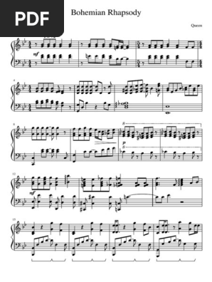 Bohemian rhapsody sale piano