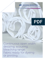 Continuous Open Width Desizing, Scouring, Bleaching Range. Fabric Ready For Dyeing or Printing