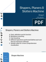 Shapers, Planner and Slotters