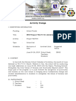 Activity Design: Sindaton National High School