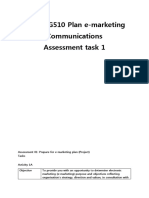 BSBMKG510 Plan E-Marketing Communications Assessment Task 1