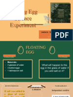 Floating Egg Science Experiment