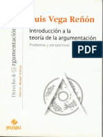 (Derecho & Argumentación 4) Luis Vega Reñón - Introducción A La Teoría de La Argumentación. Problemas y Perspectivas-Palestra (2015)