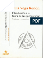 (Derecho & Argumentación 4) Luis Vega Reñón - Introducción a La Teoría de La Argumentación. Problemas y Perspectivas-Palestra (2015)