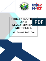 Organization AND Management: Mr. Bernard Jay P. Oro