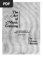 The Art of Music Copying by Clinton Roemer