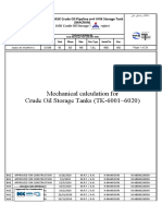 Mechanical Calculation For Crude Oil Storage Tanks (TK-6001 6020)