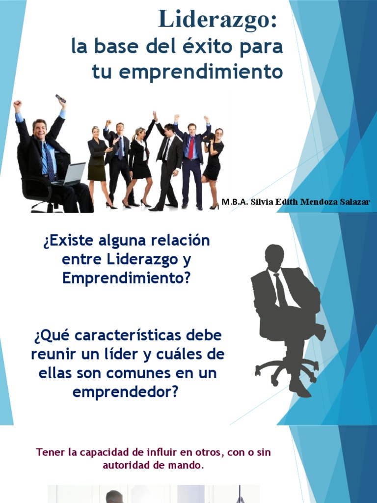 Liderazgo Emprendedor: Clave del Éxito | PDF | Iniciativa empresarial ...