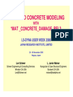 Simplified Concrete Modeling: Mat - Concrete - Damage - Rel3