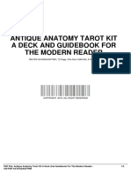 Antique Anatomy Tarot Kit A Deck and Guidebook For The Modern Reader