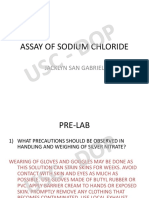 Assay of Sodium Chloride