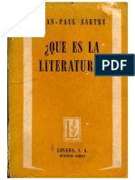 ¿Qué Es La Literatura (Fragmento) - Sartre