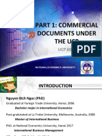 Part 1: Commercial Documents Under The Ucp