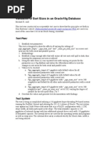 Evidence of Sort Sizes in An Oracle10g Database