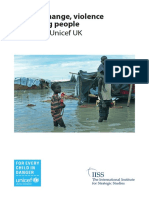 Report For Unicef UK: Climate Change, Violence and Young People